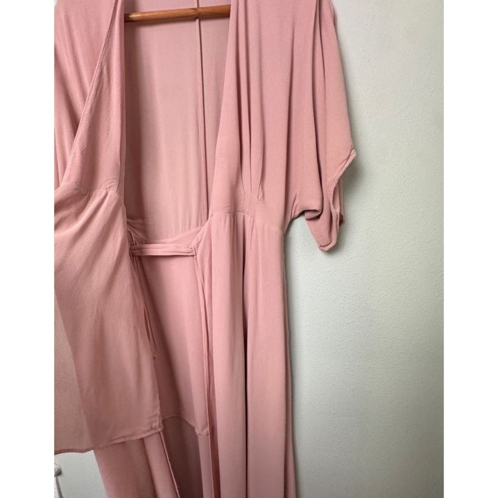 Reformation Winslow Maxi Wrap Dress in Blush Pink Size XS Ethereal Balletcore - Picture 10 of 12